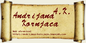 Andrijana Kornjača vizit kartica